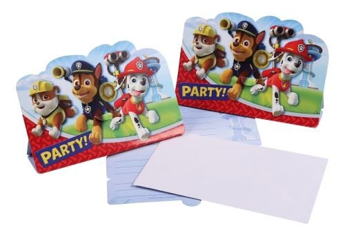 Pat Patrouille 8 Cartes D Invitation 23x11 Cm Maxi Toys Cartons D Invitations