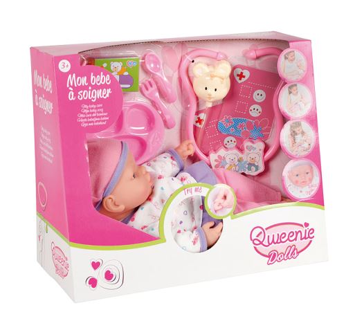 Mon Bebe A Soigner Qweenie Dolls Maxi Toys Poupees Poupons Interactifs Qweenie Dolls Poupees