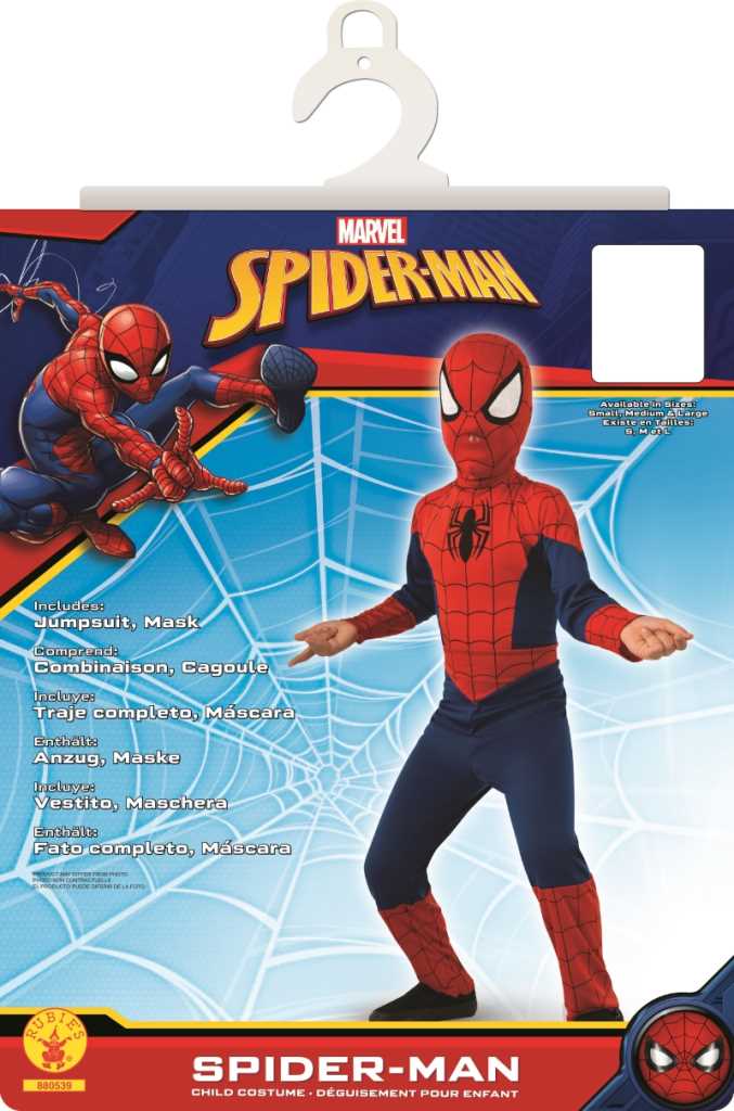 Deguisement Spider Man Taille 3 4 Ans Rubies Maxi Toys Deguisements Garcon Rubies