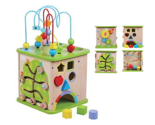 Cube D Activites En Bois Biloba Maxi Toys Jouets En Bois Biloba Premier Age