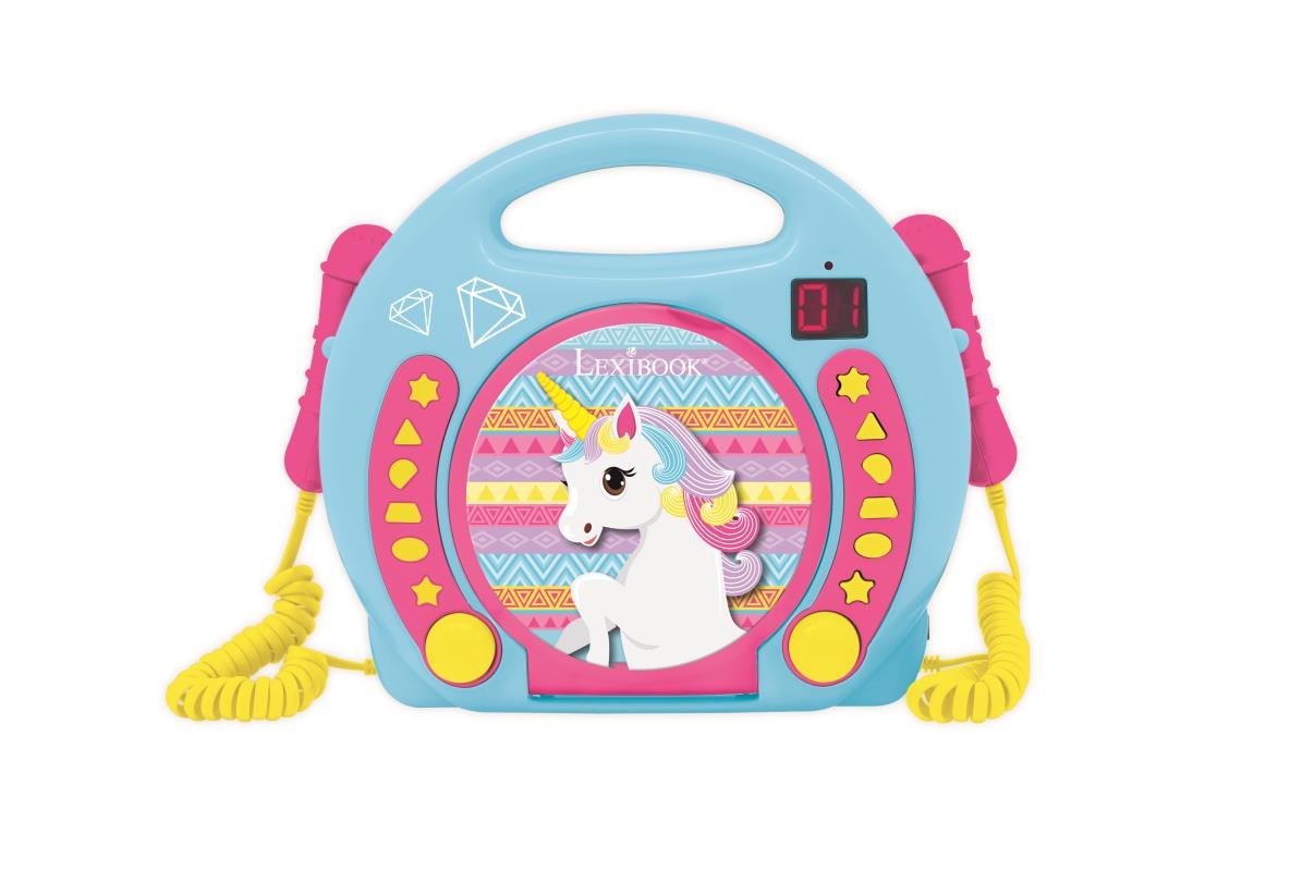 Lecteur Cd Avec Microphones Licorne Lexibook Maxi Toys Radios Enceintes Bluetooth Et Mini Chaines Lexibook High Tech