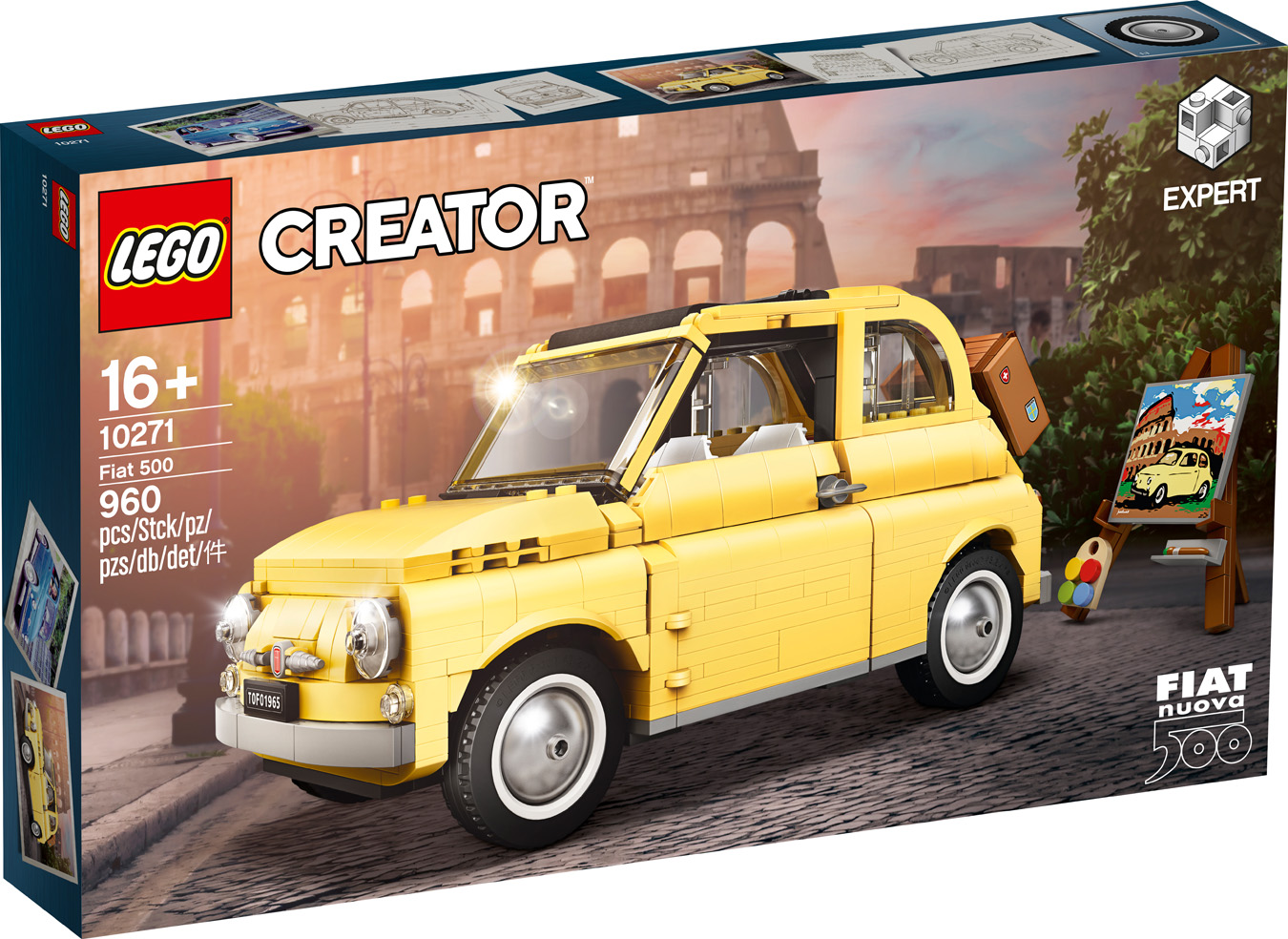 Fiat 500 Lego Creator Expert Lego Maxi Toys Blocs Briques Lego Jeux De Construction