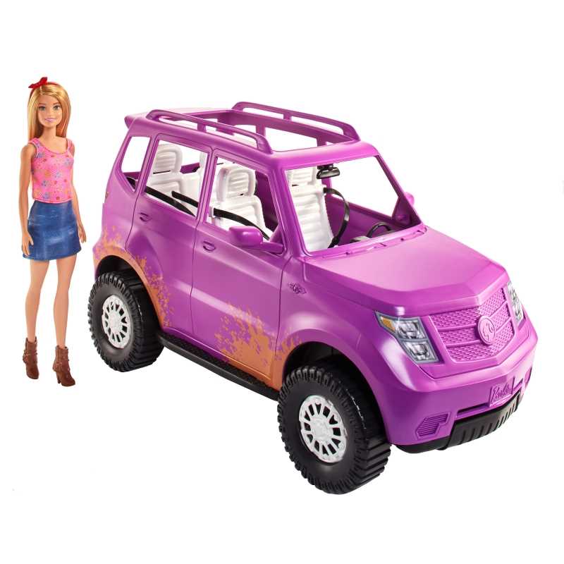 barbie glam suv purple fun adventure barbie vehicle