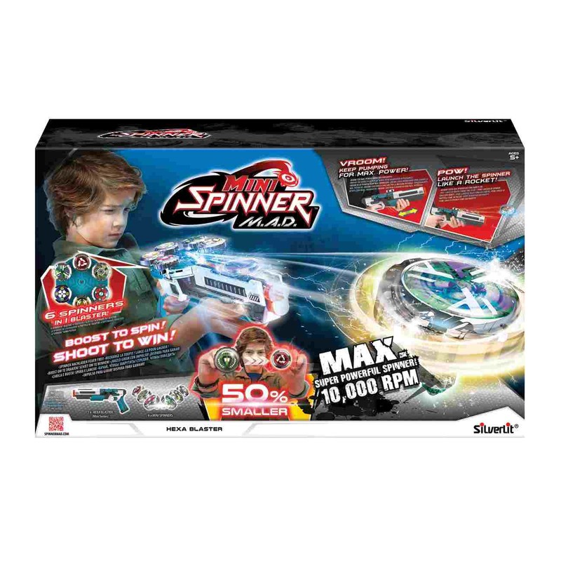 Бластер Spinner m.a.d одиночный, желтый 86303 Silverlit. Сколько стоит Spinner Mad Орена. Spinner Mad сколько денег.