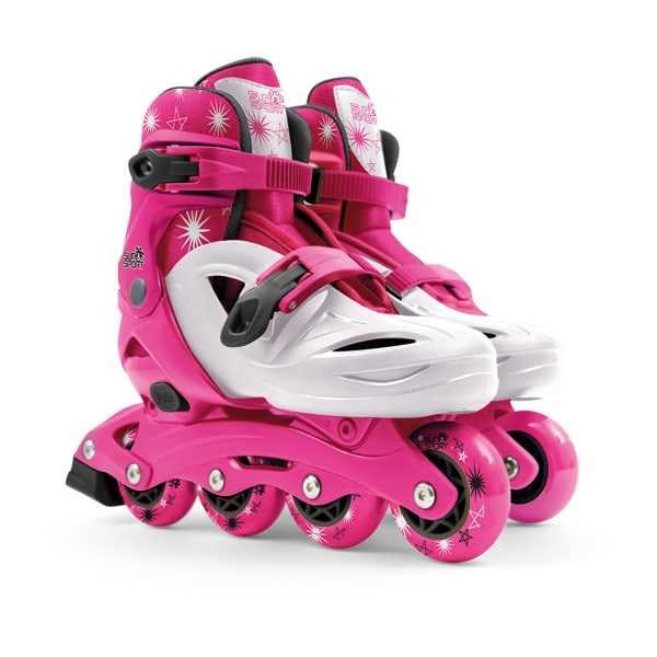 Rollers roses et blancs Taille 31-35