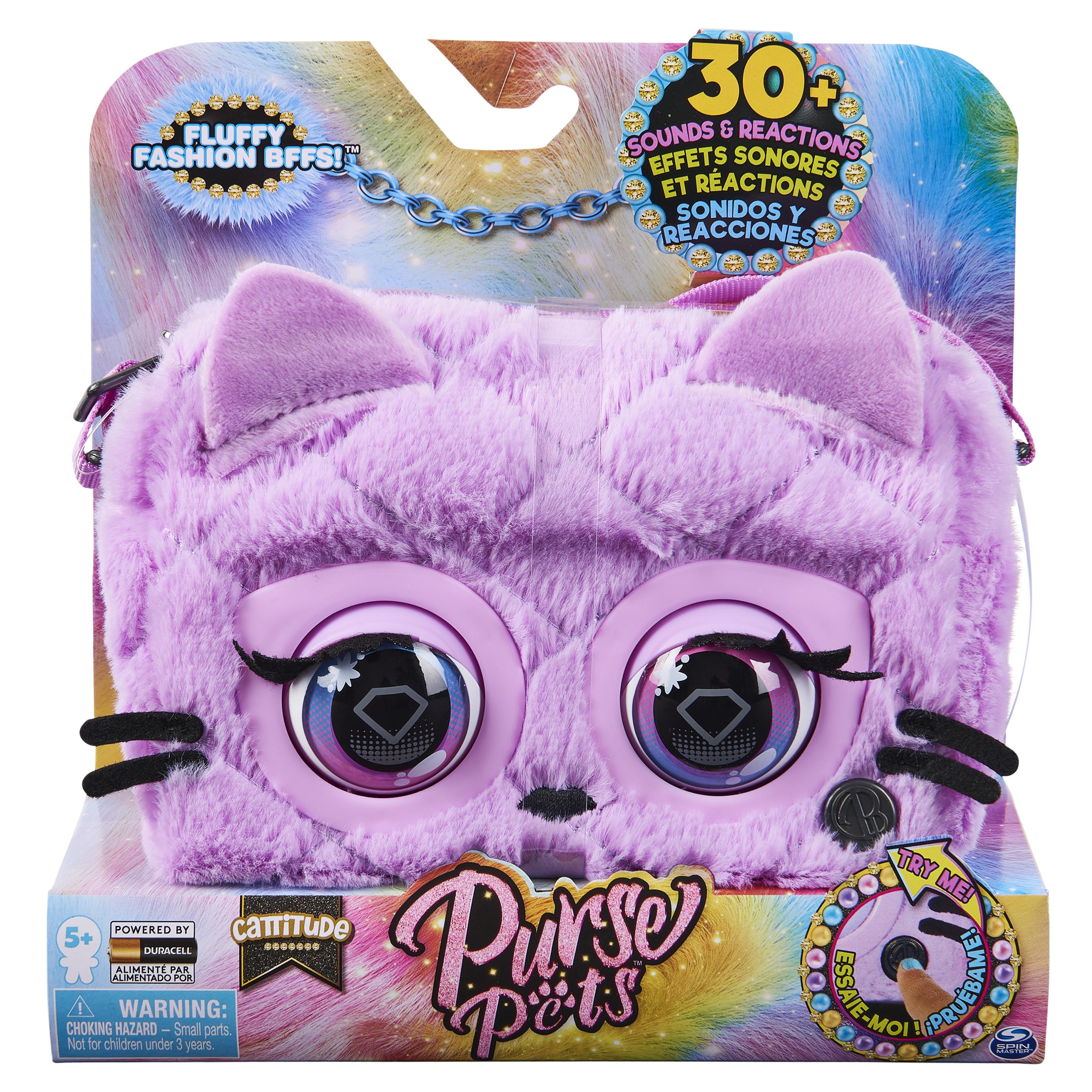 Purse Pets Fluffy Chaton Spin Master Maxi Toys Peluches Interactives Spin Master Peluches